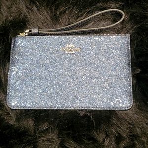 Navy Blue Coach Wristlet